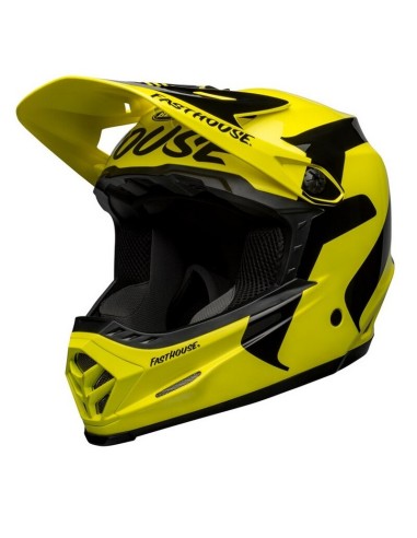 Casco Bell Full 9 Fusion Mips Amarillo Fluo/Negro