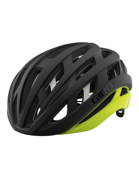 Casco Giro Helios Spherical Negro/Amarillo Fluo