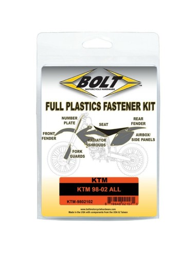 Kit Sujección Plásticos Bolt KTM 2T 125-380 98-02