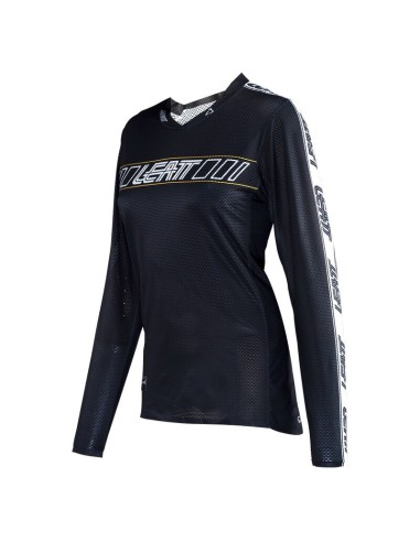 Jersey Mujer Leatt MTB Gravity 4.0 Negro