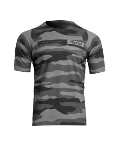 Jersey Manga Corta Thor Assist MTB Camo Gris Oscuro