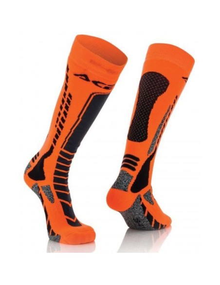 Calcetines Acerbis MX Pro Negro/Naranja Flúor