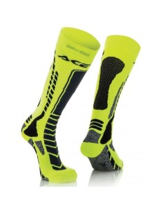 Calcetines Acerbis MX Pro Negro/Amarillo Flúor