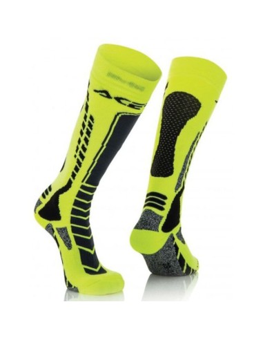 Calcetines Acerbis MX Pro Negro/Amarillo Flúor