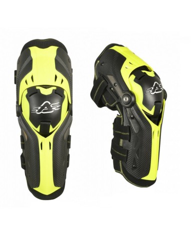 Rodilleras Acerbis Gorilla Negro/Amarillo Flúor