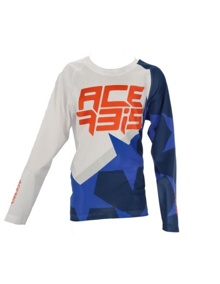 Jersey Infantil Acerbis MX J-Windy One Vented Azul/Blanco