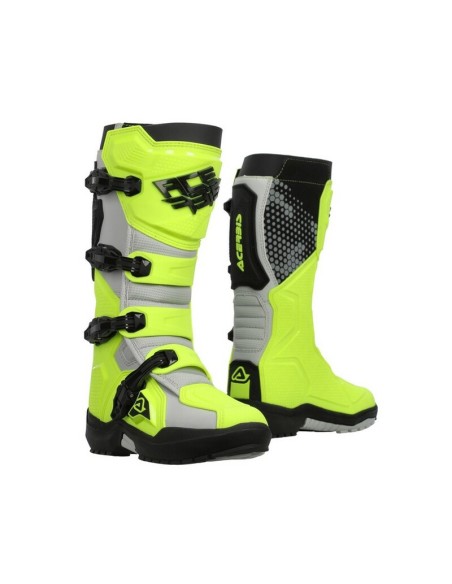 Botas Acerbis Artiglio Amarillo Flúor/Blanco