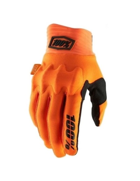 Guantes 100% Cognito Naranja Fluor/Negro