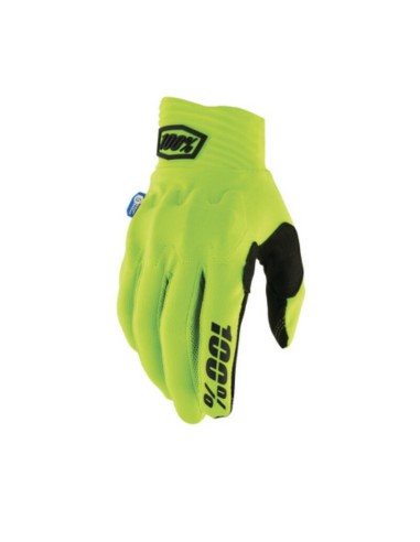 Guantes 100% Cognito Smart Shock Amarillo Fluor