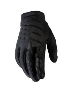 Guantes 100% Brisker Negro/Gris
