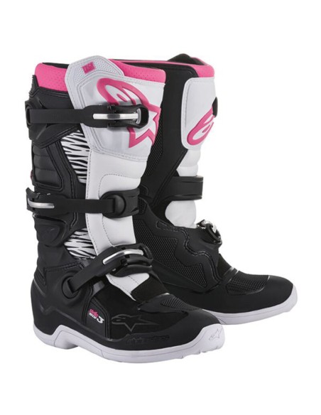 Botas Alpinestars Tech 3 Stella Negro/Blanco/Rosa