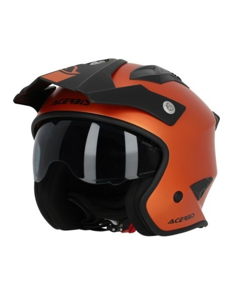 Casco Acerbis Jet Aria Metallic Naranja