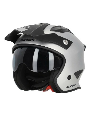 Casco Acerbis Jet Aria Metallic Plata