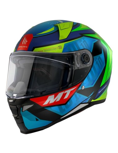 Casco MT Revenge 2 S Moreira Matt Azul/Verde