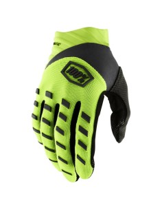 Guantes 100% Airmatic Amarillo Fluor/Negro