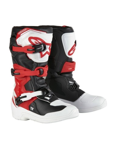 Botas Infantiles Alpinestars Tech 3S Negro/Blanco/Rojo