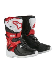 Botas PeeWee Alpinestars Tech 3S Negro/Blanco/Rojo