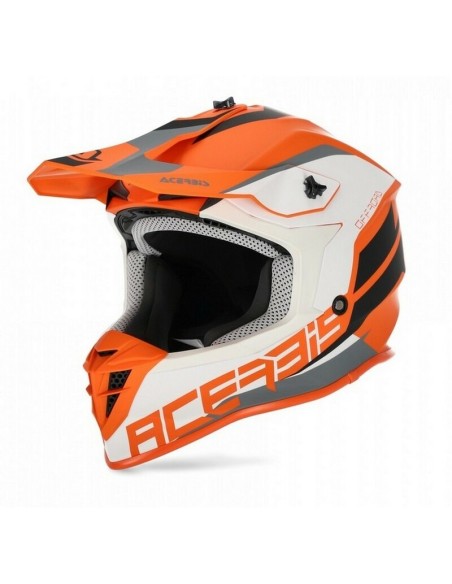 Casco Acerbis Linear Naranja/Blanco