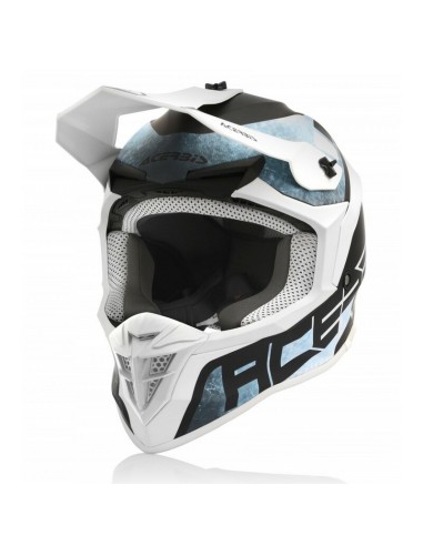 Casco Acerbis Linear Azul Marino/Blanco