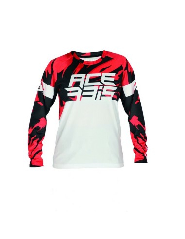 Jersey Infantil Acerbis MX J-Kid Four Blanco/Rojo