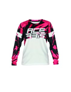 Jersey Infantil Acerbis MX J-Kid Four Blanco/Rosa