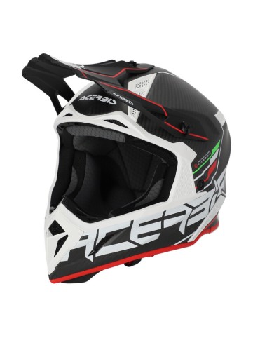 Casco Acerbis Steel Carbon Negro/Rojo