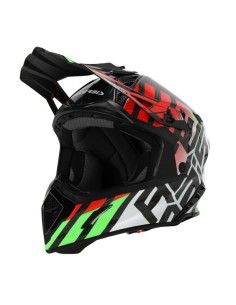 Casco Acerbis Steel Carbon Verde/Rojo