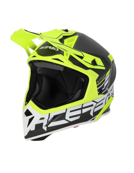 Casco Acerbis Steel Carbon Negro/Amarillo Fluo