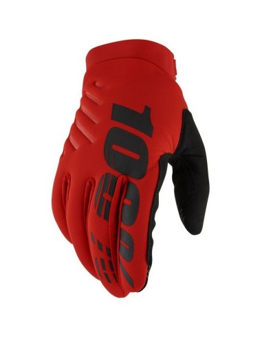 Guantes 100% Brisker Rojo