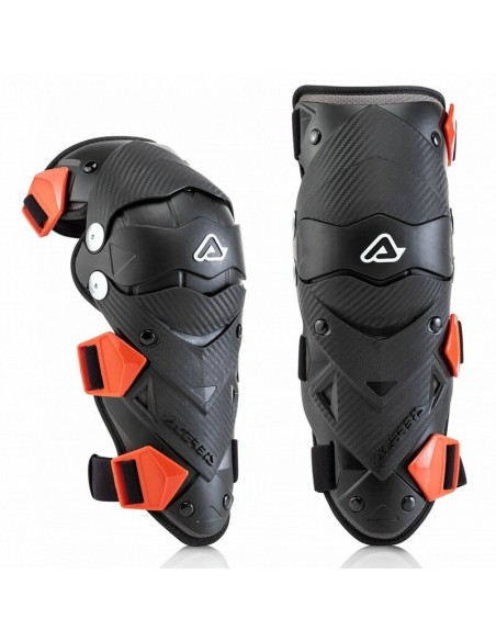 Rodilleras Infantiles Acerbis Impact Evo Negro/Rojo
