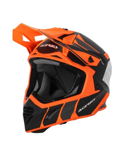 Casco Acerbis X-Track 22-06 Naranja Fluo/Negro
