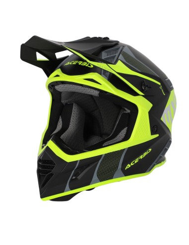 Casco Acerbis X-Track 22-06 Negro/Amarillo Fluo