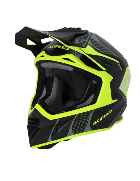 Casco Acerbis X-Track 22-06 Negro/Amarillo Fluo
