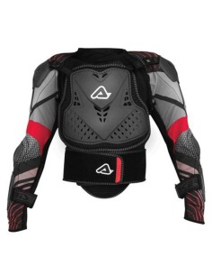 Peto Integral Infantil Acerbis Scudo 2.0 Negro/Rojo