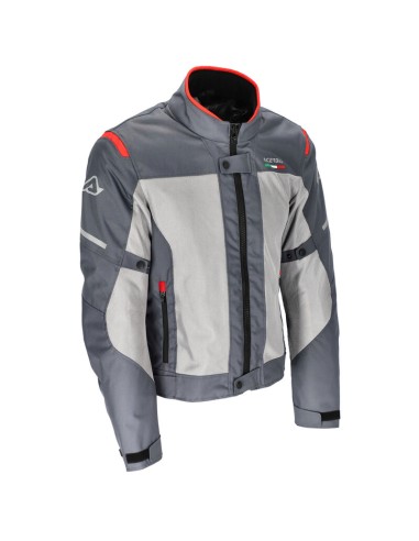 Chaqueta Acerbis CE On Road Ruby Gris/Rojo