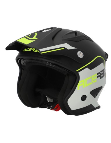 Casco Acerbis Jet Aria 22-06 Negro/Amarillo Fluo