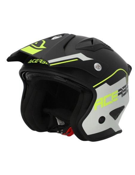 Casco Acerbis Jet Aria 22-06 Negro/Amarillo Fluo