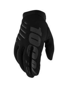 Guantes Mujer 100% Brisker Negro/Gris