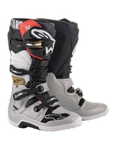 Botas Alpinestars Tech 7 Negro/Plata