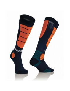 Calcetines Acerbis MX Impact Azul/Naranja Flúor