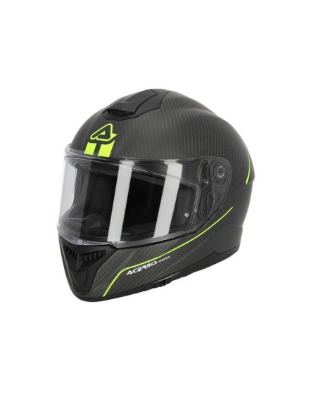 Casco Acerbis Tarmak 22-06 Negro/Amarillo Flúor