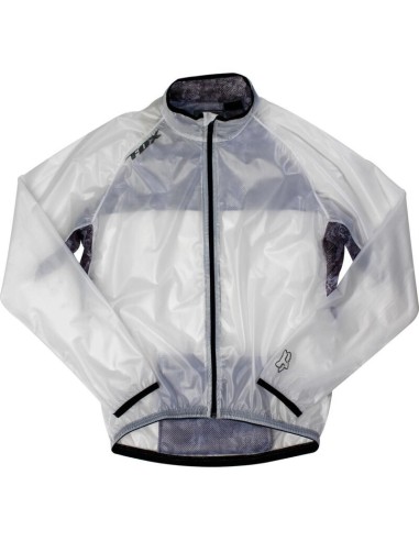 Chubasquero Transparente Fox Fluid MX Negro