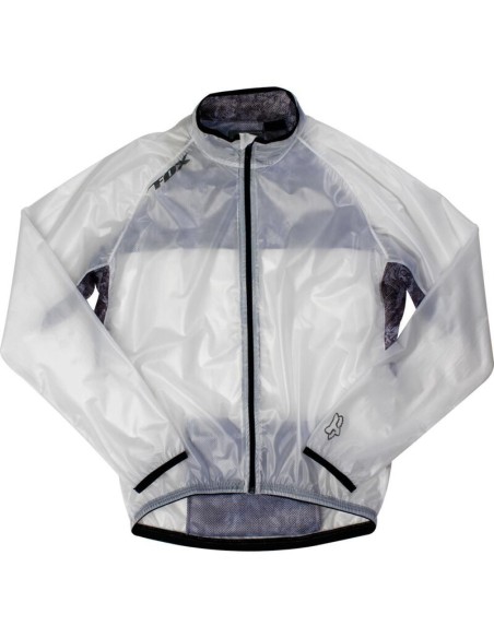 Chubasquero Transparente Fox Fluid MX Negro