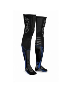 Medias Altas Acerbis X-Leg Pro Negro/Azul