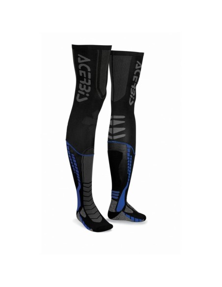 Medias Altas Acerbis X-Leg Pro Negro/Azul