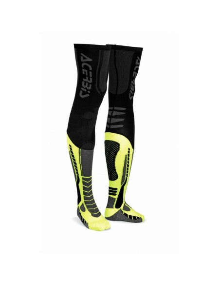 Medias Altas Acerbis X-Leg Pro Negro/Amarillo