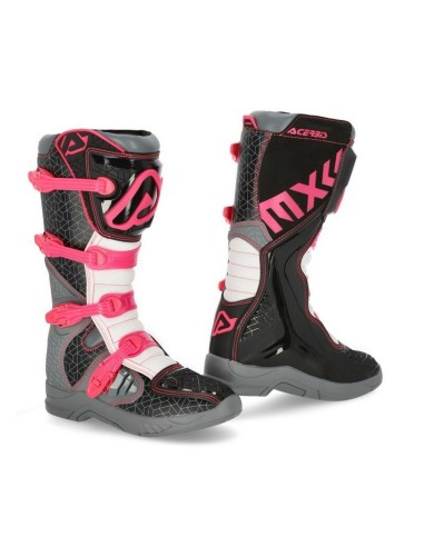 Botas Acerbis X-Team Negro/Violeta