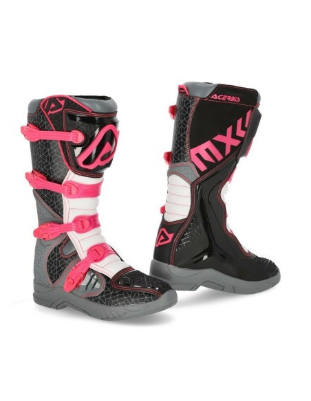 Botas Acerbis X-Team Negro/Violeta