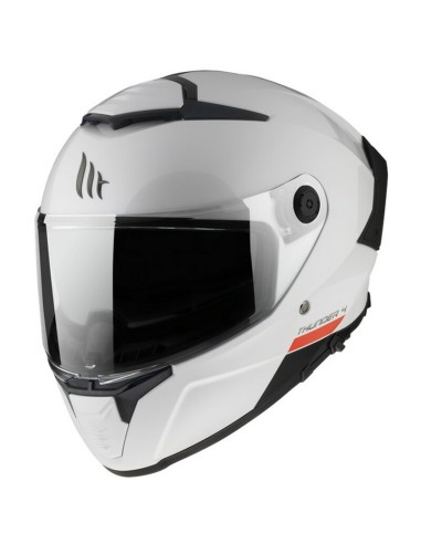 Casco MT Thunder 4 SV Solid Gloss Blanco