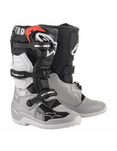 Botas Infantiles Alpinestars Tech 7 S Negro/Plata